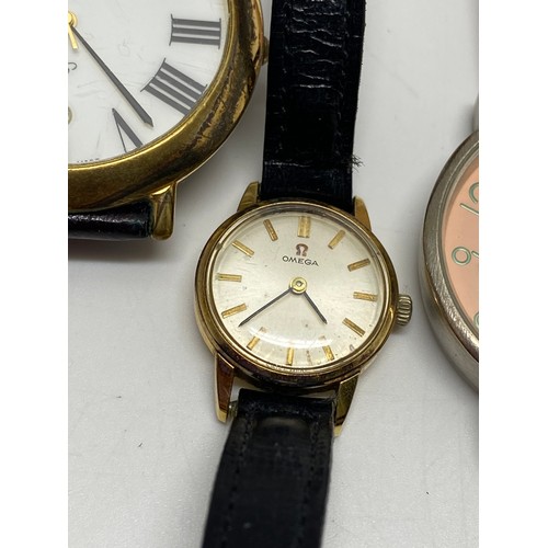 299 - A group of wristwatches to include Omega, gold cased Kered, Lucerne, Rotary, Hot Diamonds, Ancre, Al... 