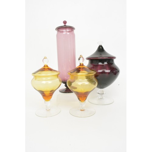 4 - Glassware in an array of colours, including Waterford and Scottish glass. x17 items in total.