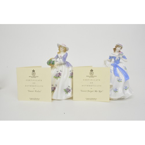 12 - A group of Royal Worcester ladies, all with Certificates, X6 in total.