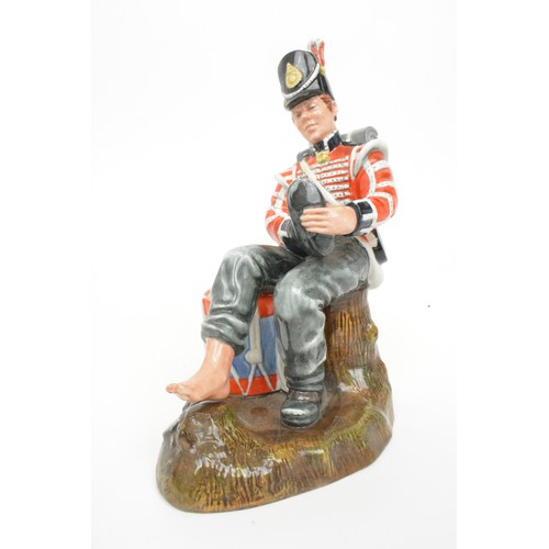 15 - x 3 Royal Doulton Figures-Drummer Boy -HN 2679, height 22 cms,  Officer of the Line -HN 2733, height... 