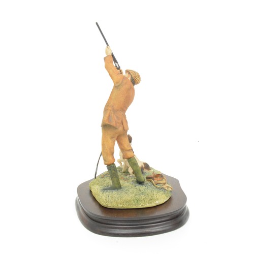 19 - Border Fine Arts Gamekeeper and spaniels figure, signed Ayres to back