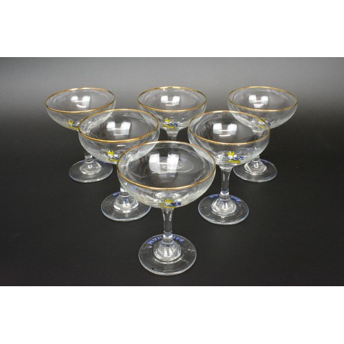 47 - Set of six Babycham glasses