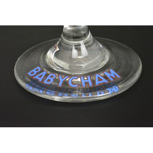 47 - Set of six Babycham glasses