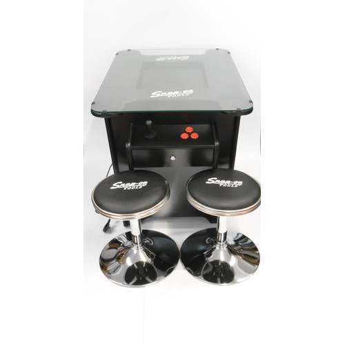 RARE - Multicade Cocktail Table Arcade Machine, with stools.   SNAP ON Merchandise. PAT Tested.
Brand new, working at time of cataloguing.