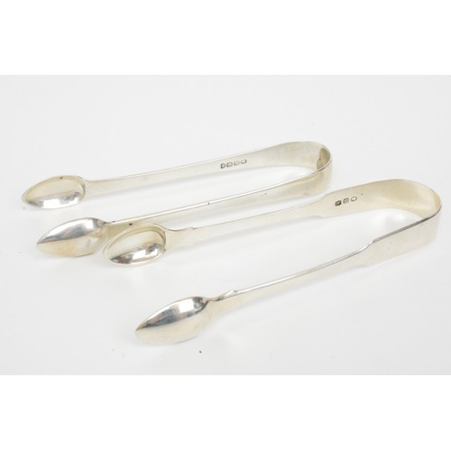 225 - Georgian silver sugar tongs, hallmarked (x2) approx gross weight 89.5g.