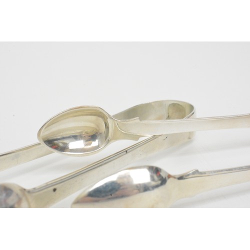 225 - Georgian silver sugar tongs, hallmarked (x2) approx gross weight 89.5g.