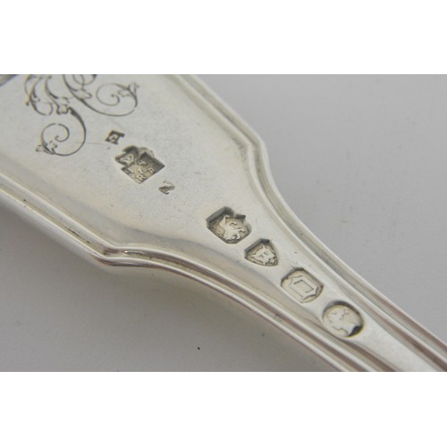 234 - Victorian silver spoons/forks, all hallmarked. x9. 470g.