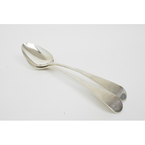 236 - Georgian silver serving spoons, mixed makers and dates, x7, approx gross weight 410g