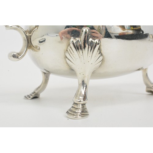 246 - x3 Antique silver sauce boats/gravy jugs, all with Chester and London hallmarks, approx gross weight... 