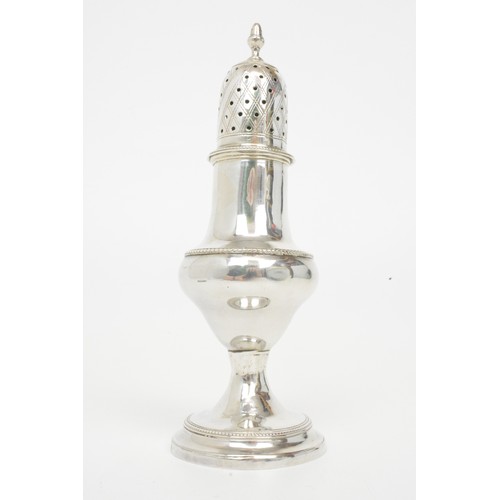 248 - Georgian silver sugar caster, hallmarked London 1800, maker Stephen Adams, 77.5g.