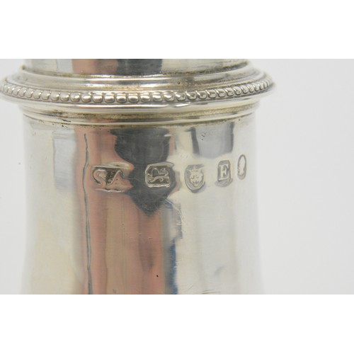 248 - Georgian silver sugar caster, hallmarked London 1800, maker Stephen Adams, 77.5g.