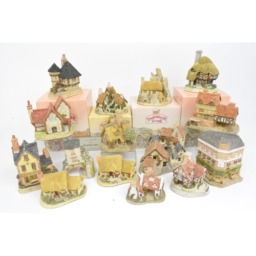 43 - David Winter Cottages, some with boxes x14