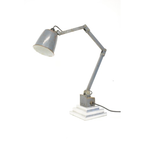 57 - Memlite industrial Angle poise lamp.