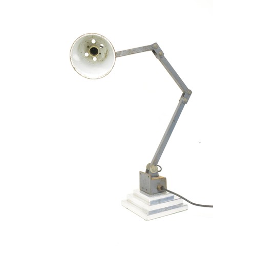 57 - Memlite industrial Angle poise lamp.