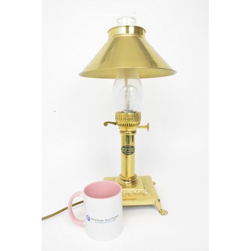 58 - Brass Orient Express Paris-Istanbul Railway Light/Table Lamp approx. 52cm H