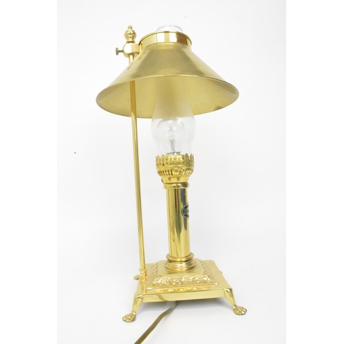 58 - Brass Orient Express Paris-Istanbul Railway Light/Table Lamp approx. 52cm H