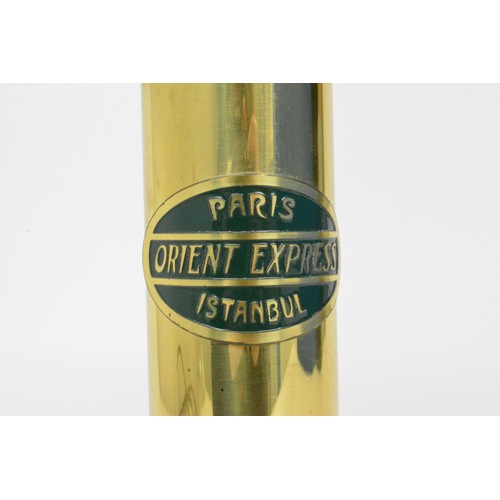 58 - Brass Orient Express Paris-Istanbul Railway Light/Table Lamp approx. 52cm H