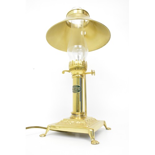 58 - Brass Orient Express Paris-Istanbul Railway Light/Table Lamp approx. 52cm H