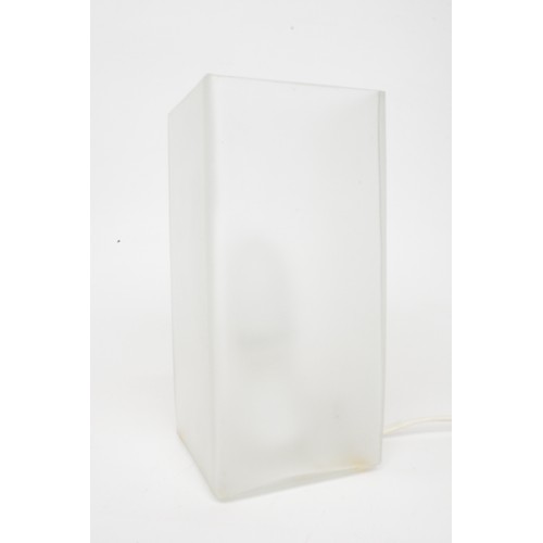 61 - 1990’s Ikea 'Gyllen' glass panel Wall Light by Julia Treutiger together with Ikea frosted glass rect... 