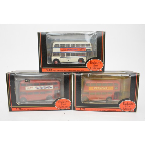 71 - Exclusive First Edition coaches and buses 1:76 scale, all with original boxes, x8 items.