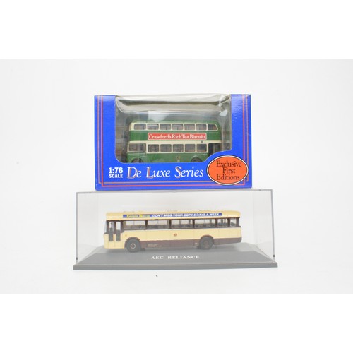 72 - Boxed Corgi and other makes of model buses and coaches, x9 items