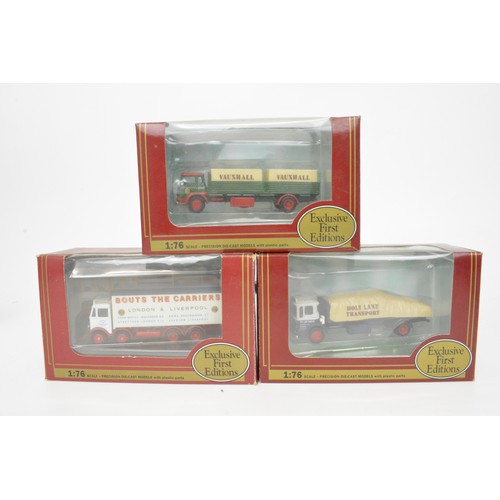 75 - x14 boxed Exclusive First Editions model commercial vehicles