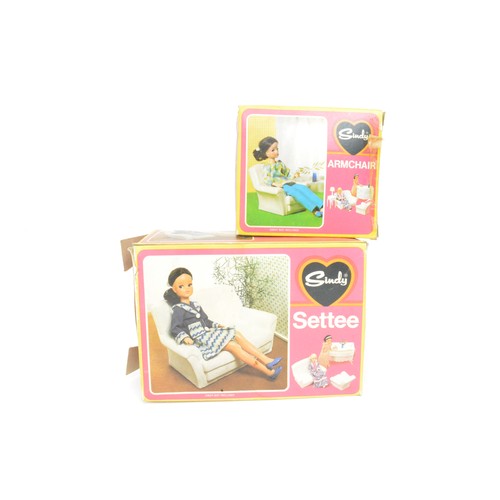 83 - Collection of Sindy Doll items to include boxed dining table + chairs. 2 x bed + bedclothes, sideboa... 