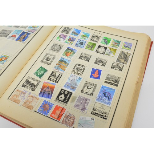 91 - Stamp albums (x2) containing mixed stamps from around the world