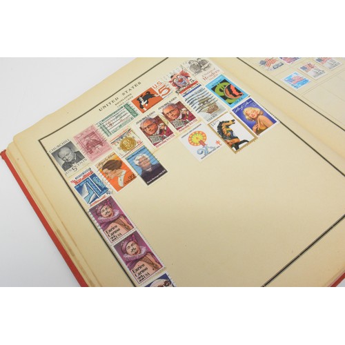 91 - Stamp albums (x2) containing mixed stamps from around the world