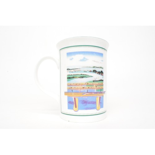 94 - Union Railways mugs x 2, 1 boxed to commerarate the passing of the Channel Tunnel Rail Link Act toge... 