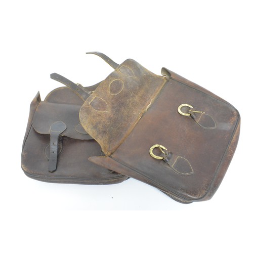 115 - A pair of horse saddle bags with brass fixings 'Kingston'.All Sale proceeds are in aid of Royal Brit... 