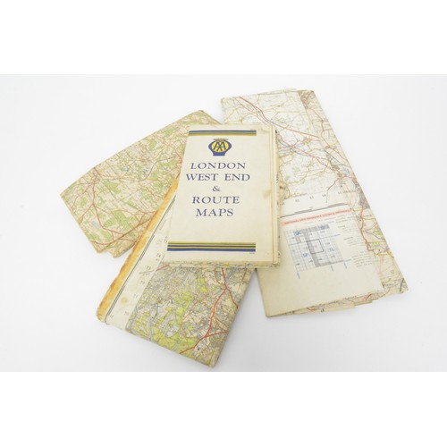 119 - Quantity of vintage canvas ordnance survey maps, ww2, to include one marked general staff headquarte... 