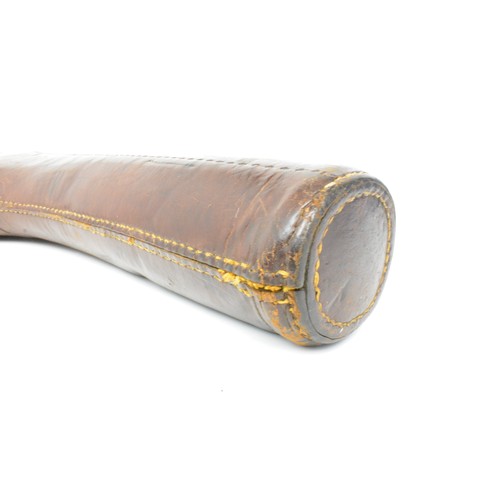 133 - Leather leg of mutton gun case.All Sale proceeds are in aid of Royal British Legion.