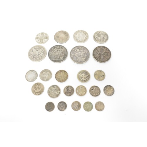 150 - A group of mixed coinage, some of which are silver