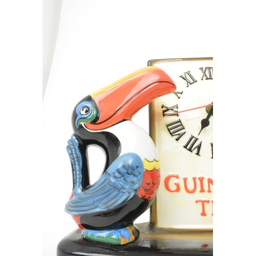 18 - ENESCO Large TOUCAN GUINNESS ADVERTISING CLOCK 