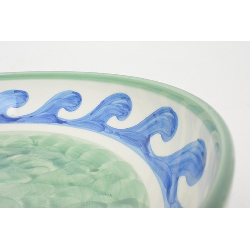 23 - Villeroy & Boch bowl with hand painted wave design