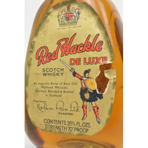 28 - 1960's Bottle Red Hackle De luxe blended scotch whisky 26. 2/3 fl.ozs 70% proof