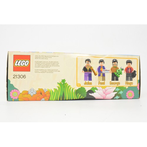 45 - Lego The Beatles Yellow Submarine, 21306, with mini-figures, box and booklet, packets unopened.