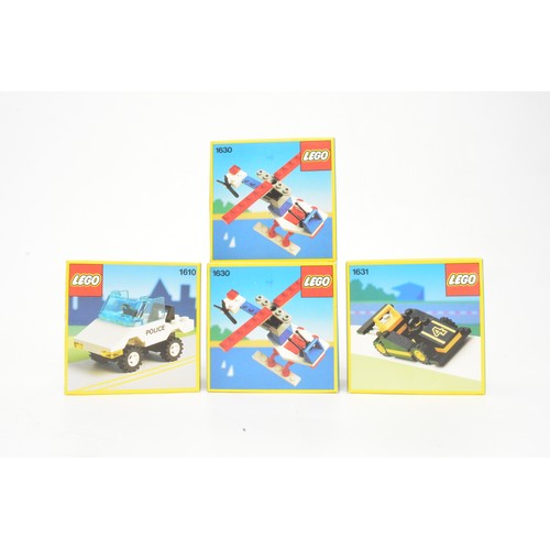 46 - Mixed group of construction themed items to include x4 Lego Vehicles, A Junior Engineering set, Easy... 