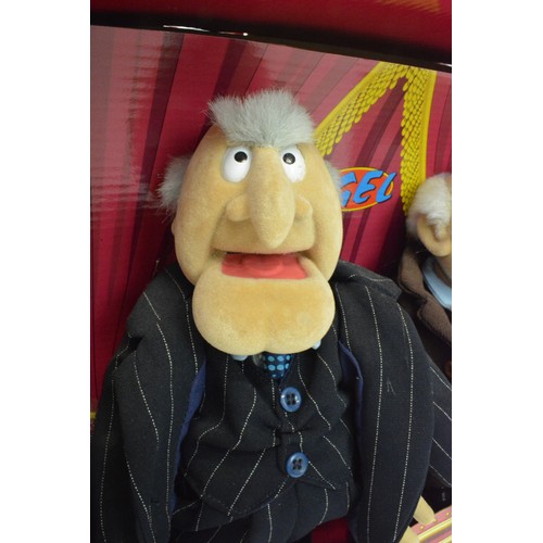 51 - Statler Muppet Show, Waldorf and Statler figures with original box depicting Muppet Show Balcony. si... 