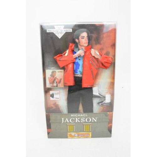 53 - Michael Jackson Musical Figure Doll plus beat it clothing pack by Streetlife c.1997, working in time... 