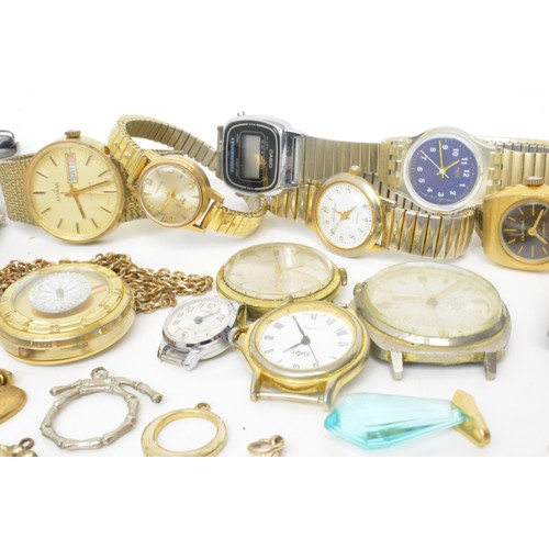 233 - Costume jewellery bundle to include watches, rings, bracelets, necklaces, medallions etc,