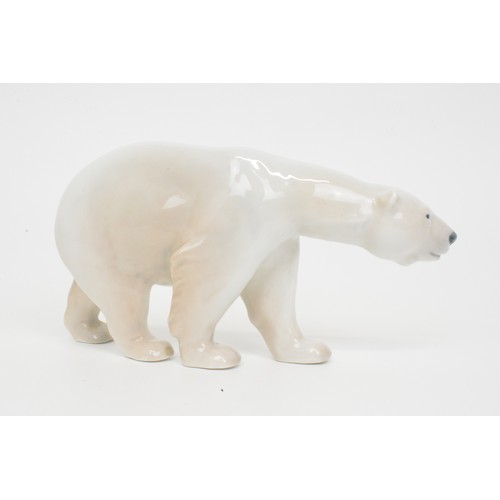 1 - Royal Copenhagen polar bear figurine 320 modelled by Carl J Bonnesen