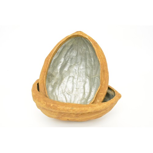 131 - Quirky large oversized tromp l'oeil walnut box