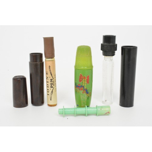 133 - selection of vintage fashion accessories including bags, handkerchiefs, fans, lipstick holders, vint... 