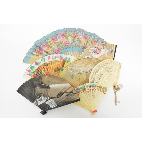 133 - selection of vintage fashion accessories including bags, handkerchiefs, fans, lipstick holders, vint... 