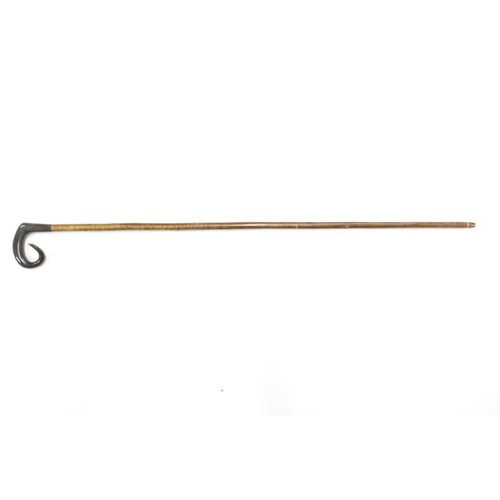 153 - American buffalo horn handled walking cane, approx L50