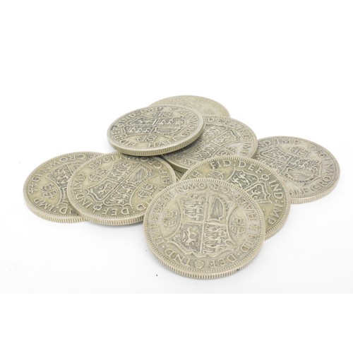 296 - George VI half crowns x 14, pre 1945
weight approx. 193.70 gram