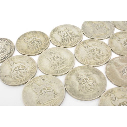 297 - George V florins x 8 together with 21 George V/VI sixpences
weight 234 gram