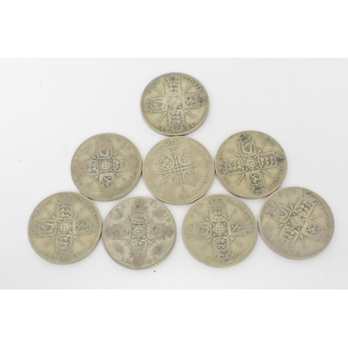 297 - George V florins x 8 together with 21 George V/VI sixpences
weight 234 gram